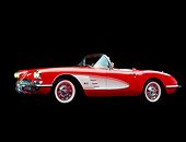 VET 03 RK0141 01
1960 Chevrolet Corvette Cove Convertible Red White Cove 3/4 Side View Studio