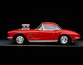 VET 03 RK0237 05
1962 Chevrolet Corvette Pro Street Roadster Red Profile On Gray Line Studio