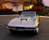 VET 03 RK0344 01
1964 Chevrolet Corvette Stingray Roadster Chrome Illusion Paint 3/4 Front View On Pavement