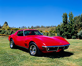 VET 03 RK0447 03
1968 Chevrolet Corvette Red 3/4 Front View On Grass