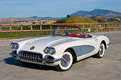 VET 03 RK0475 01
1960 Chevrolet Corvette White 3/4 Front View On Pavement