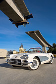 VET 03 RK0487 01
1960 Chevrolet Corvette Convertible White Low 3/4 Front View On Pavement