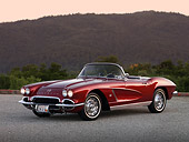 VET 03 RK0506 01
1962 Chevrolet Corvette Convertible Maroon 3/4 Side View On Pavement