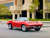 VET 03 RK0546 01
1963 Chevrolet Corvette Sting Ray Convertible Red 3/4 Front View By Building