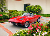 VET 03 RK0549 01
1963 Chevrolet Corvette Sting Ray Convertible Red 3/4 Front View By Building