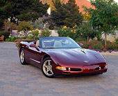 VET 04 RK0022 02
2003 Chevrolet Corvette 50th Anniversary Edition Burgundy 3/4 Front View By Flowers
Front 3/4 View On Pavement By Flowers And Trees