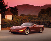VET 04 RK0033 02
2003 Chevrolet Corvette 50th Anniversary Edition Burgundy Front 3/4 View On Pavement