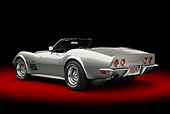 VET 05 BK0002 01
1972 Chevrolet Corvette LT-1 Steel Cities Gray 3/4 Rear View In Studio
