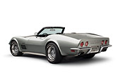 VET 05 BK0003 01
1972 Chevrolet Corvette LT-1 Steel Cities Gray 3/4 Rear View On White Seamless