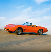 VET 05 RK0046 07
1974 Chevrolet Corvette Stingray Orange 3/4 Side View On Pavement
