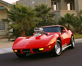 VET 05 RK0092 02
1977 Chevy Corvette Red 3/4 Front View On Pavement