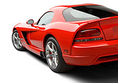 VIP 01 BK0004 01
2009 Dodge Viper SRT/10 Red 3/4 Rear View On White Seamless