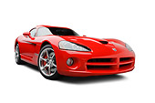 VIP 01 BK0006 01
2009 Dodge Viper SRT/10 Red 3/4 Front View On White Seamless