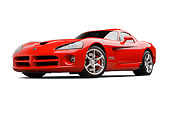 VIP 01 BK0008 01
2009 Dodge Viper SRT/10 Red 3/4 Front View On White Seamless