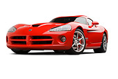 VIP 01 BK0009 01
2009 Dodge Viper SRT/10 Red 3/4 Front View On White Seamless
