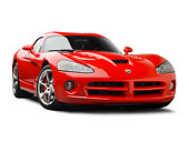 VIP 01 BK0011 01
2009 Dodge Viper SRT/10 Red 3/4 Front View On White Seamless