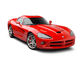 VIP 01 BK0013 01
2009 Dodge Viper SRT/10 Red 3/4 Front View On White Seamless
