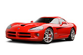 VIP 01 BK0016 01
2009 Dodge Viper SRT/10 Red 3/4 Front View On White Seamless