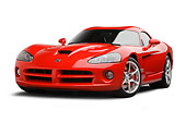 VIP 01 BK0017 01
2009 Dodge Viper SRT/10 Red 3/4 Front View On White Seamless