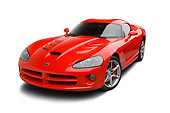VIP 01 BK0018 01
2009 Dodge Viper SRT/10 Red 3/4 Front View On White Seamless