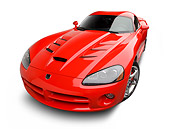VIP 01 BK0019 01
2009 Dodge Viper SRT/10 Red 3/4 Front View On White Seamless