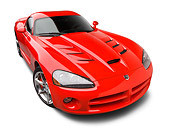 VIP 01 BK0021 01
2009 Dodge Viper SRT/10 Red 3/4 Front View On White Seamless