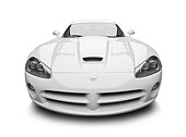VIP 01 BK0035 01
2009 Dodge Viper SRT/10 White Front View On White Seamless