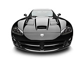 VIP 01 BK0036 01
2009 Dodge Viper SRT/10 Black Front View On White Seamless