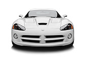 VIP 01 BK0040 01
2009 Dodge Viper SRT/10 White Front View On White Seamless