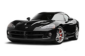 VIP 01 BK0045 01
2009 Dodge Viper SRT/10 Black 3/4 Front View On White Seamless