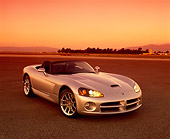 VIP 01 RK0170 02
2003 Dodge Viper Convertible Silver 3/4 Front View On Pavement Trees Filtered