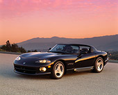 VIP 01 RK0027 03
1993 Dodge Viper Black 3/4 Side View On Pavement