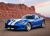 VIP 02 BK0002 01
2013 SRT Viper GTS Blue With White Stripes 3/4 Front View On Dirt In Desert