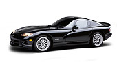 VIP 02 RK0163 01
1999 Dodge Viper GTS ACR Black 3/4 Side View On White Seamless