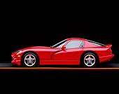 VIP 02 RK0017 01
1997 Dodge Viper GTS Coupe Red Profile View Studio