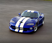 VIP 02 RK0040 04
Dodge Viper GTS Concept Car 3/4 Front View On Pavement