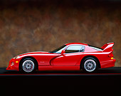 VIP 02 RK0062 05
1997 Dodge Hennessey Viper Venom 600 GTS Red White Stripes Profile Marble Background Studio