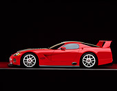 VIP 02 RK0118 01
Dodge Viper GTSR Concept Car Red Silver Stripe Profile Studio