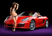 WMN 03 RK0323 01
2013 Porsche Boxster Red 3/4 Front View In Studio With Swimsuit Model