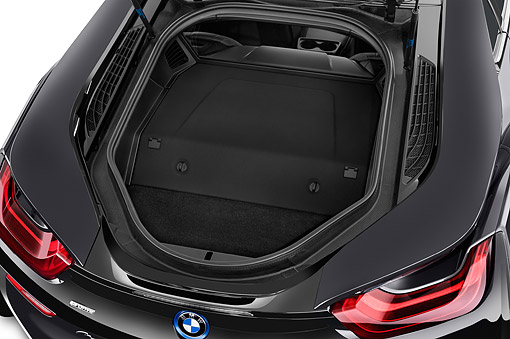 2014 BMW i8 Hybrid 2-Door Coupe Front Trunk Detail | Kimballstock